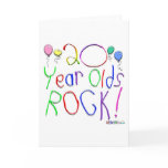 20 Year Olds Rock! Greeting Card