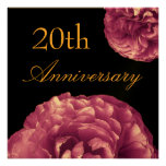 20th Anniversary Invitation -PURPLE Roses