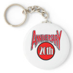 20th anniversary keychain
