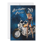 20th Birthday party Invitation