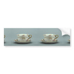 20th century tea cup and saucer, Bavaria, Germany Bumper Stickers