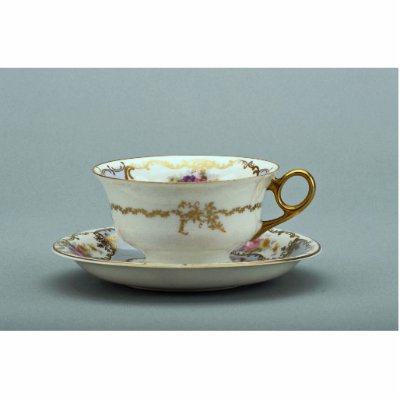20th century tea cup and saucer, Bavaria, Germany Cut Outs by inspirelove