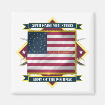 20th Maine Refrigerator Magnet