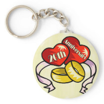 20th Wedding Anniversary Keychains