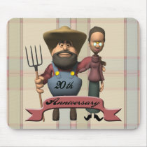 20th Wedding Anniversary Mouse Mat