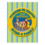 20th Wedding Anniversary Postcard
