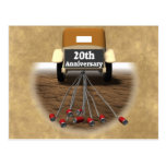 20th Wedding Anniversary Postcards