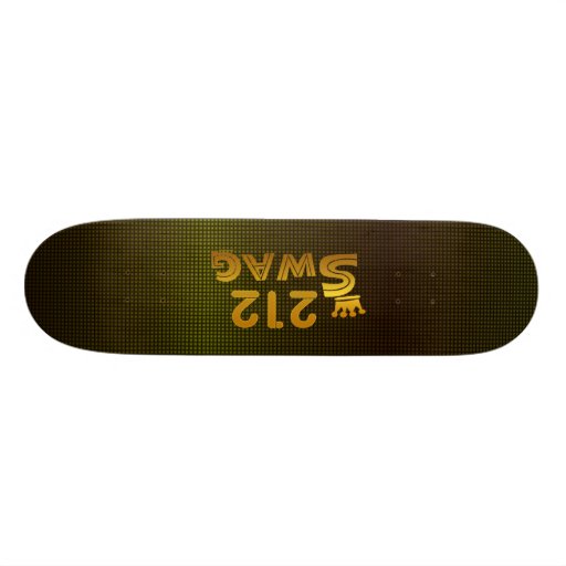 212 Area Code Swag Custom Skate Board