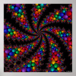 212 Poster -black spots pattern detail feature