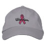 ($21.95) Breast Cancer Warrior Hat Embroidered Baseball Cap