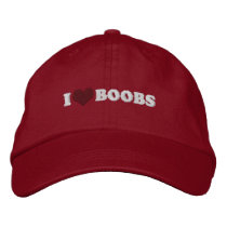 ($21.95) I Heart Boobs Breast Cancer Hat