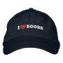 ($21.95) I Heart Boobs Breast Cancer Hat Embroidered Hat