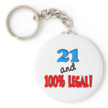 21 and 100% legal keychain