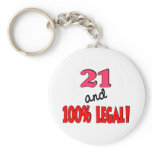 21 and 100% legal key chain