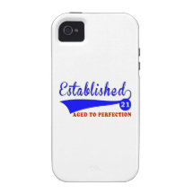 21 Birthday Aged To Perfection Case-Mate iPhone 4 Case