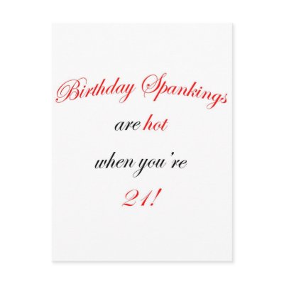 21 Birthday Spanking by oddballbirthdays9