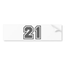 21 BUMPER STICKERS