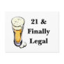 21 & Finally Legal Post Card