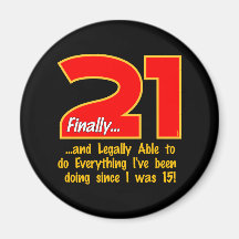 21 Finally Refrigerator Magnet