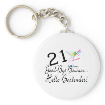21 Good Bye Bouncer Hello Bartender Key Chain