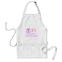 21 Good Bye Bouncer Hello Bartender (Pink) Apron