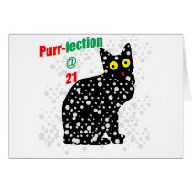 21 Snow Cat Purr-fection Greeting Cards