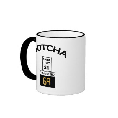 21 Speed Limit 69 Coffee Mugs by HappyDoggies