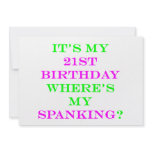 21 Where's my spanking 2 invitations