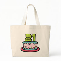 21 Year Old Birthday Cake Bag