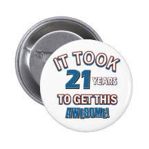 21 year old birthday designs pin