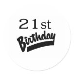 21st Birthday Black