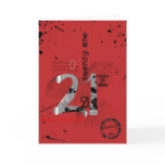 21st birthday greeting card