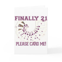 21st Birthday Greeting Card