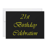 21st Birthday Celebration Announcement