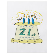 21st Birthday Full Color Flyer
