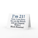 21st Birthday Gifts cards