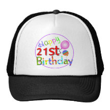 21st birthday greetings hats