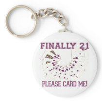 21st Birthday Keychains
