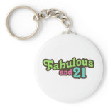 21st Birthday Keychains