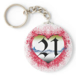 21st Birthday Key Chain