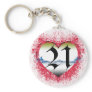 21st Birthday Key Chain