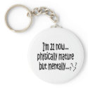21st Birthday Keychains