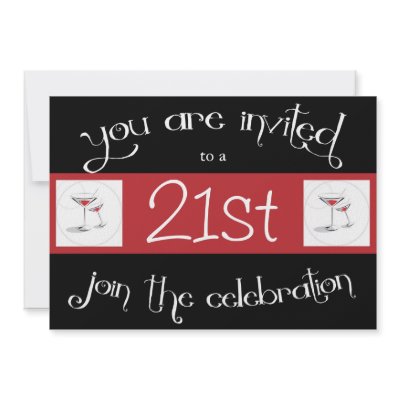 21st Birthday Party Personalised Invitation by NightSweatsDiva