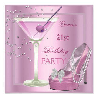 Girls Birthday Party Invitations on 21st Birthday Invitations  8 800  21st Birthday Invites