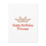 21st  Birthday Princess Postcard