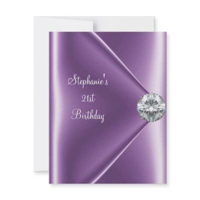21st Birthday Purple Mauve Diamond Jewel 2 by Label_That
