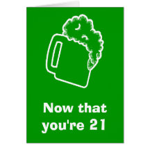 21st Birthday rules Greeting Card