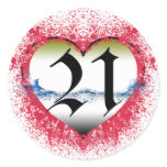 21st Birthday Stickers