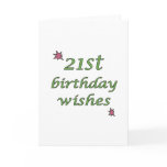 21st Birthday Wishes cards