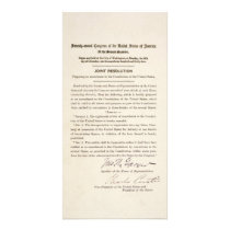 21st Constitutional Amendment Ending Prohibition Photo Card Template